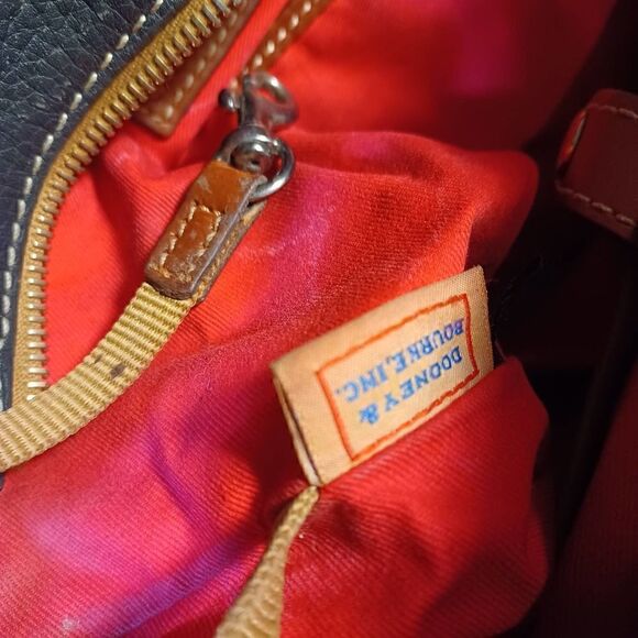 Dooney & Burke Pebbled Leather Hobo Tote Handbag - Picture 5 of 8